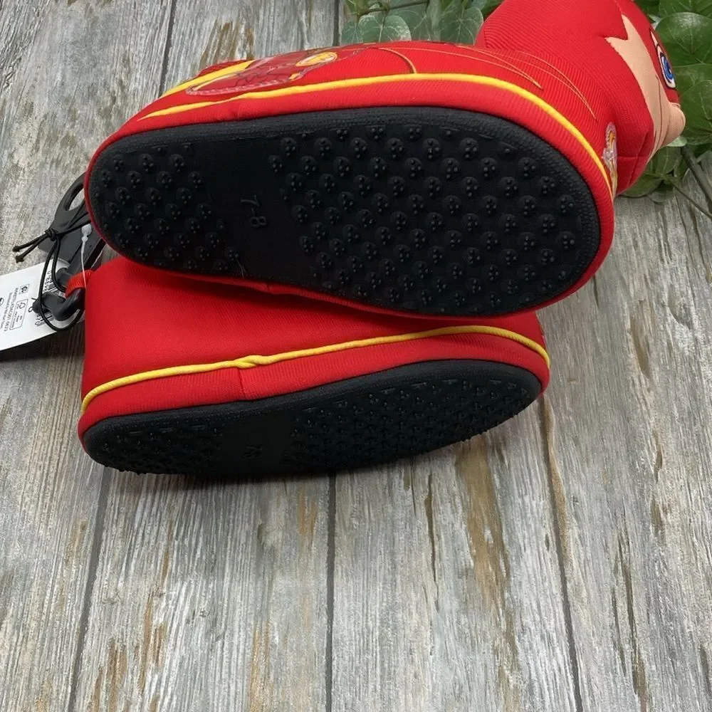 Baby Toddler Boys Flash Character Light-Up Superhero Slippers Shoes Size 7/8